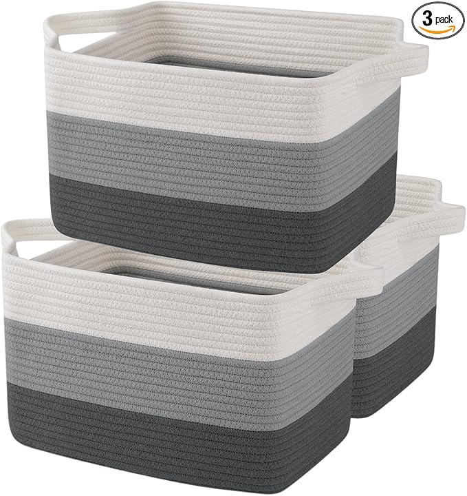 OIAHOMY Storage Basket, Woven Baskets by MasterofSpaceOptimization