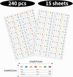 STARLIBOO Removable Multicolor Labels, Blank Stickers - Image 4