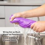 Purple Microfiber Cleaning Cloth, Ultra Soft Absorbent Microfiber Cleaning Rags - Image 5