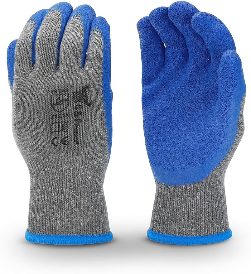 G & F Products - 3100-10 120 Pairs Large Rubber Latex Double Coated Work Gloves by GFProducts