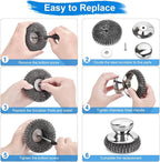 7PCS Steel Wool Scrubber Pads, Stainless Steel Scrubber Set - Image 7