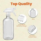 Clear Glass Spray Bottles For Cleaning Solutions - Image 5