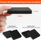 Ezprotekt 3.5" Felt Furniture Movers Sliders - Image 2