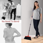 Broom with Dustpan Combo Set Broom and Dustpan Set Dust Pan with Stainless - Image 5
