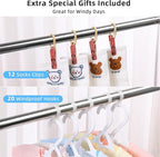 funest Drying Rack Clothing, 79 Inches Adjustble & Foldable Laundry Drying Rack - Image 7