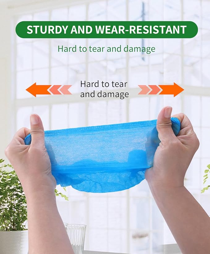 50Pcs Non-Woven Shoe Covers Disposable Non Slip - Image 3