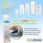 Diaper Pail Refill Bags Compatible - Image 3
