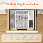 Lifewit Silverware Drawer Organizer, Expandable BPA Free Utensil Tray - Image 3