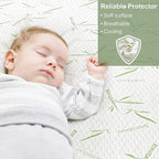 Twin Mattress Protector 2 Pack, Waterproof Mattress Pad Washable Bamboo Rayon - Image 2