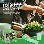 Compostable Trash Bags, 3-4 Gallon, 15 L, Extra Thick 0.8 Mil, Small Kitchen - Image 7