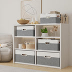 Yawinhe Fabric Storage Baskets, Foldable Closet Organizer - Image 3