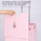 VUSIGN Folding Utility Cart, Foldable Rolling Crate Handcart - Image 7