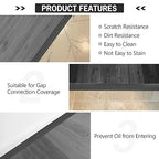 20Ft Floor Transition Strip Self Adhesive Vinyl Cover Floor Strip Flat Divider - Image 6