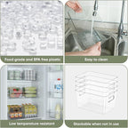 BALEINE Clear Plastic Storage Bins, Pantry Organization, BPA Free Stackable - Image 5