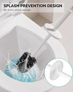 Toilet Brush and Holder Set, Stainless Steel Toilet Bowl Brush - Image 4