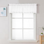 Chyhomenyc Sheer White Valances by Chyhomenyc