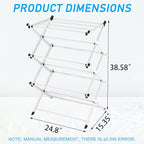 Household Indoor Folding Clothes Drying Rack, Dry Laundry and Hang Clothes - Image 2