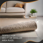 Nevlers Non Slip 3'x5' Rug Pads | White PVC Foam Rug Gripper - Image 9