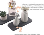 2 Pcs Water Absorbing Stone Trays, Kitchen/Bathroom Sink Soap Dish, Diatomite - Image 5