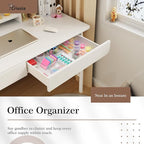 Criusia 14 PCS Clear Plastic Drawer Organizer Set - Image 6