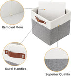 DULLEMELO Storage Cubes 12 inch, Collapsible Sturdy Cube Storage Bins - Image 5