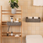 OIAHOMY Toilet Paper Baskets Handmade Paper Rope Decorative Wicker Storage Tank - Image 8