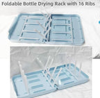 Travel Bottle Drying Rack Space Saving, Foldable Bottle Drain Rack - Image 3