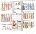 Closet System - 4.75-8FT Closet Organizer System by Besiost