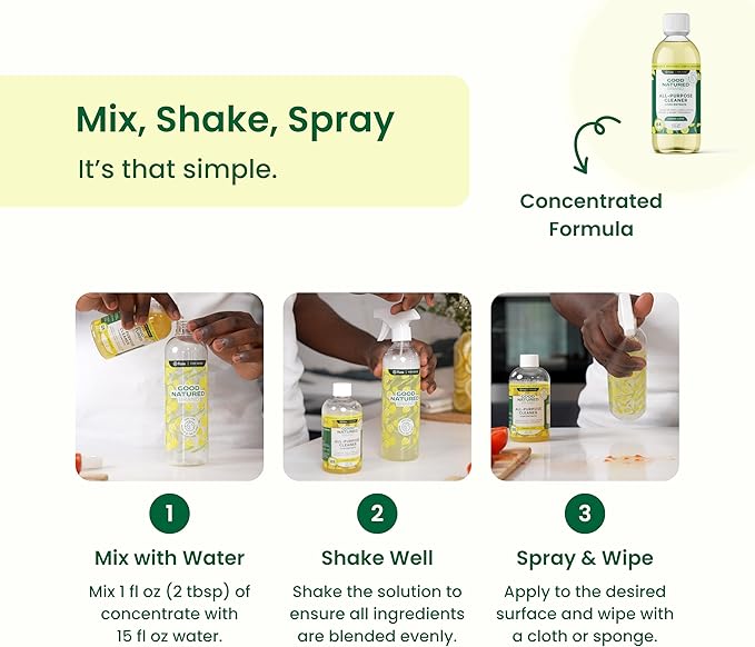 Good Natured Brand All-Purpose Cleaner Concentrate + 16 oz Bottle | - Image 4