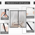 Amylove Zipper 72 x 80 Inch Dust Barrier Door Kit Construction Door Barrier 6 x - Image 3