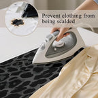 Black Ironing Mat Portable Leopard Print Ironing Pad - Image 5