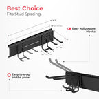 Garage Wall Organizer | 48" Heavy-Duty Tool Storage Rack | Adjustable - Image 3