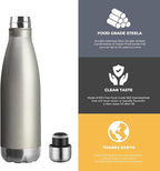 MEWAY 17oz Sport Water Bottle 4 Pack Vacuum Insulated Stainless Steel - Image 3