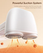 Fabric Shaver and Lint Remover, 6 Stainless Steel Blades, Dual-Head - Image 5
