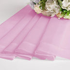 Chyhomenyc Light Pink Sheer Curtains 63 Inch Length 2 Panels, Light Filtering - Image 3