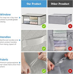HomeHacks Storage 4-Pack Clothes Organizer Storage Bags Foldable Storage Box - Image 5