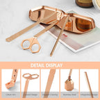 PATOISE 4 in 1 Candle Accessory Set, Wick Trimmer, Candle Snuffer, Wick Scoop - Image 2