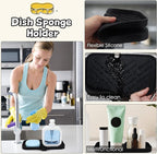 Yasmen Silicone Bathroom Soap Dishes, Sink Sponge Holder - Image 6