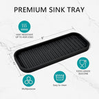 Silicone Sponge Holder Kitchen Sink Organizer Tray Dish Caddy Soap Dispenser - Image 5