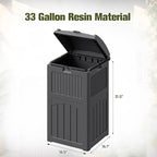 Devoko 33 Gallon Outdoor Trash Can, Hideaway Garbage Bins - Image 7
