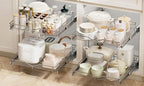DINDON Pull Out Cabinet Organizer, Cabinet Pull Out Shelves, 2 Tier Pull Out - Image 5