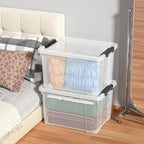 Set of 4 50 L Stackable Plastic Storage Container - Image 6