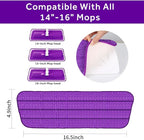 16.5 inch Mop Pads Refills, 3 Pack Microfiber Reusable Replacement Mop Pads - Image 3