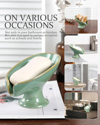 Soap Dish, Self Draining Bar Soap Holder - Image 6