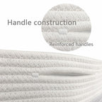 COMFY-HOMI 3 Pack Medium Cotton Rope Basket - Image 6