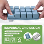 Silicone Ice Cube Tray, 2 Pack Easy-Release Stackable Ice Trays - Image 3