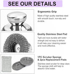 Stainless Steel Wool Scrubber - Image 3