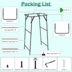 Foldable Trash Bag Holder Stand, Garden Garbage Bag Holder Frame Holds 30-55 - Image 6