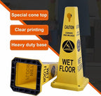 4-Pack 26.5" Caution Cones, 4-Sided Visible Safety Signs - Image 6