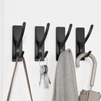 Self Adhesive Coat Hooks for Hanging, Heavy Duty Stainless Double Wall Hook for - Image 6